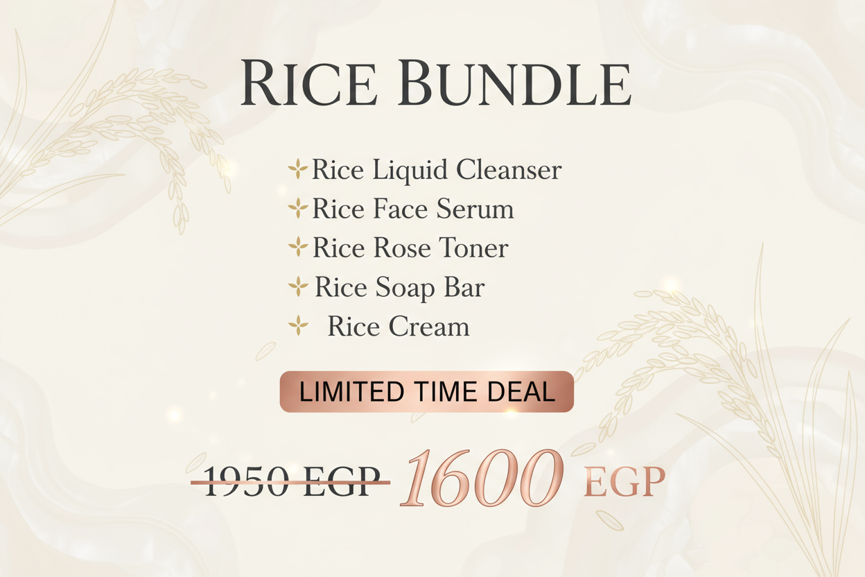that one is so nice but you missed the rice soap bar and just fix the font a lil bit and remove the save 350 with limited time deal and make it more catchy to the eyes and more i cant miss that offer look