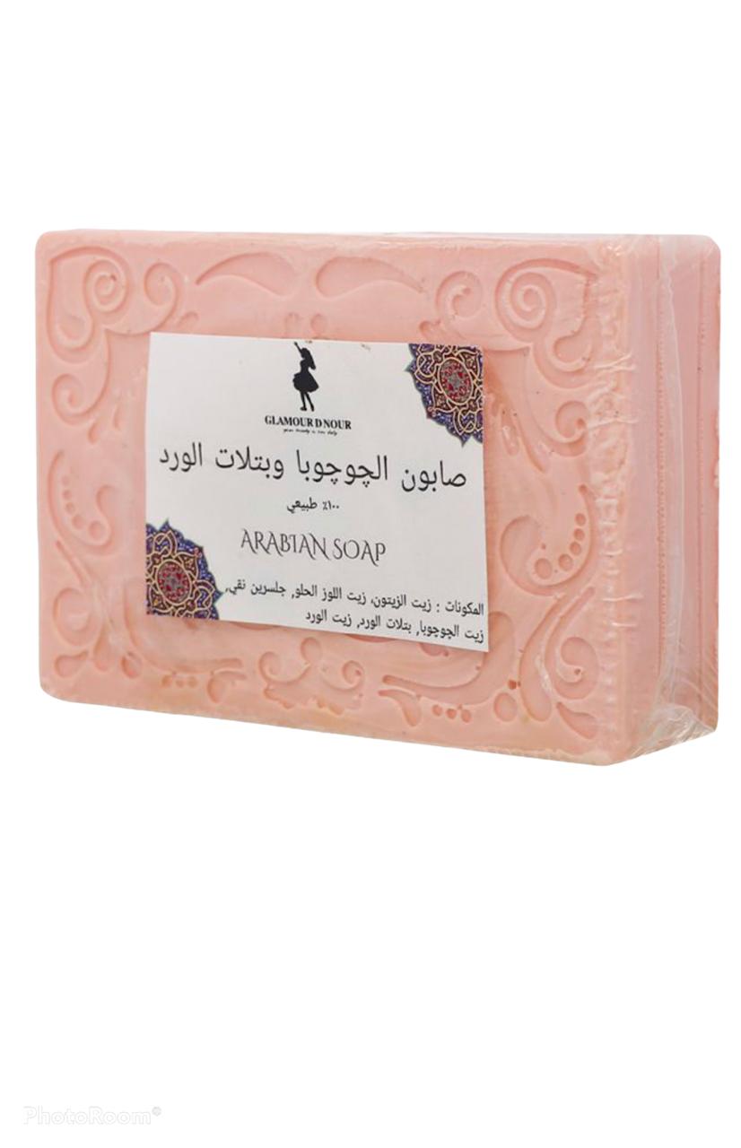 صابون بتلات الورد والجوجوبا